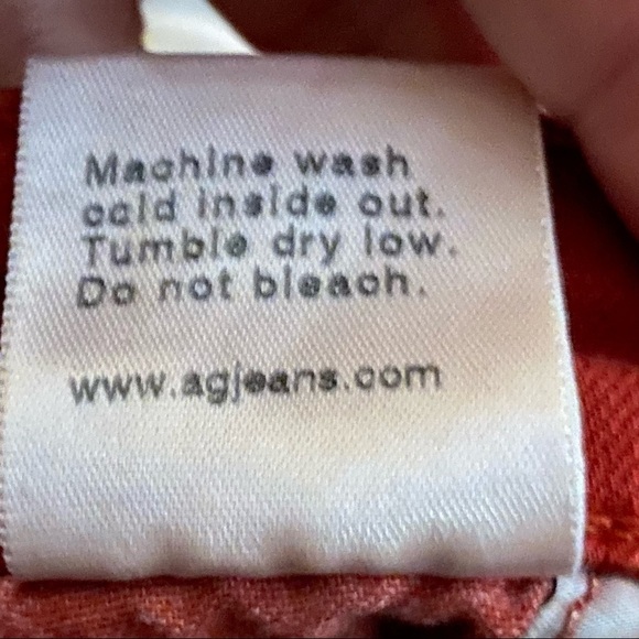 Adriano Goldschmied AG The Stevie Ankle Slim Straight Rust Jeans 29R - Picture 11 of 11